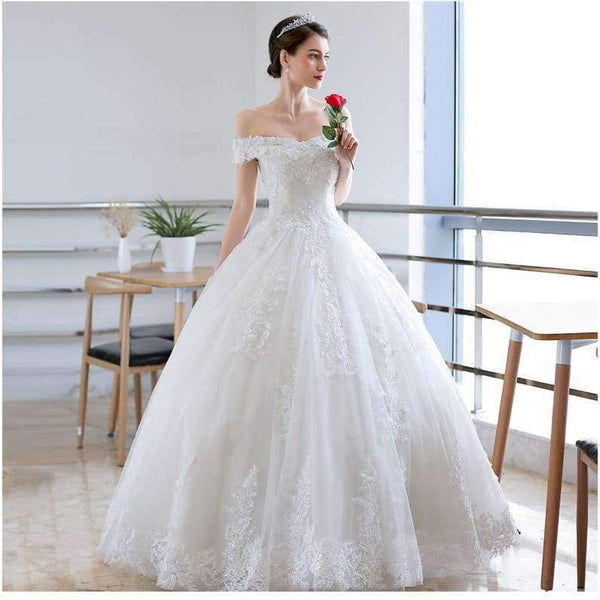 Planet Gates off white / 2 Vintage Lace Wedding Dress 2018 Simple Prinecess Vestido De Noiva Custom-made Plus Size Wedding Gowns Free Shipping