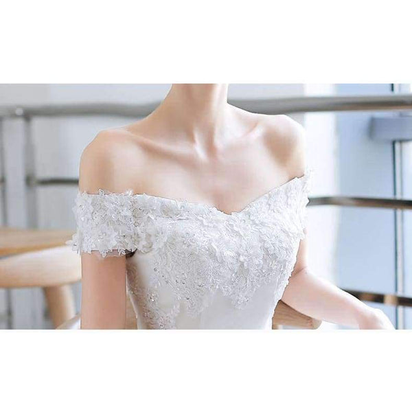 Planet Gates off white / 2 Vintage Lace Wedding Dress 2018 Simple Prinecess Vestido De Noiva Custom-made Plus Size Wedding Gowns Free Shipping