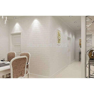 Planet Gates Off White 3D Modern Design Brick Wallpaper Roll Vinyl Wall Covering Wall Paper For Living Room Dinning Room Store Background