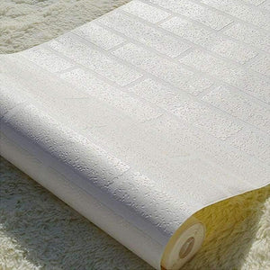 Planet Gates Off White 3D Modern Design Brick Wallpaper Roll Vinyl Wall Covering Wall Paper For Living Room Dinning Room Store Background