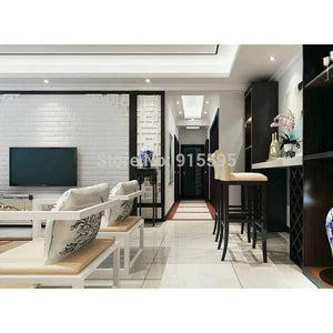 Planet Gates Off White 3D Modern Design Brick Wallpaper Roll Vinyl Wall Covering Wall Paper For Living Room Dinning Room Store Background