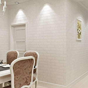 Planet Gates Off White 3D Modern Design Brick Wallpaper Roll Vinyl Wall Covering Wall Paper For Living Room Dinning Room Store Background