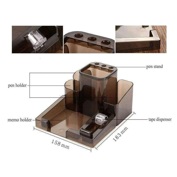 Planet Gates Office Desk Accessories Plastic Pen Holder Desk Organizer Pen Stand For Pens And Pencils