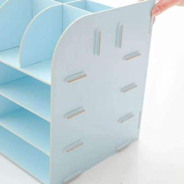 Planet Gates Office Desk Sets Multifunctional Desk Organizer Desk Accessories File Cabinet Rack Wooden Book Document Storage Box