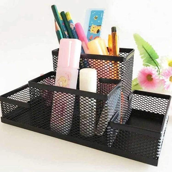 Planet Gates Office Organizer Metal Cosmetic Pencil Pen Holders Stationery Container Office Supplies Desk Accessories Pen Stand