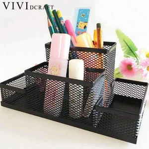 Planet Gates Office Organizer Metal Cosmetic Pencil Pen Holders Stationery Container Office Supplies Desk Accessories Pen Stand