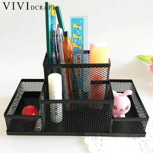 Planet Gates Office Organizer Metal Cosmetic Pencil Pen Holders Stationery Container Office Supplies Desk Accessories Pen Stand