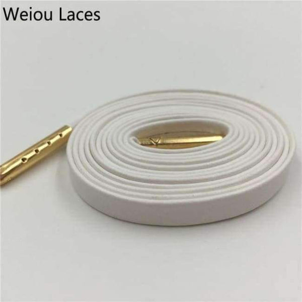 Planet Gates Official Weiou Luxury Flat Genuine Customized Sneakers Leather Shoe Laces Premium Goatskin SMOOTH Shoelaces CLEAN Shoestring