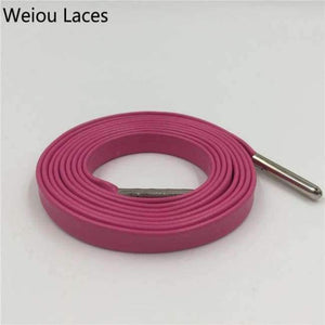 Planet Gates Official Weiou Luxury Flat Genuine Customized Sneakers Leather Shoe Laces Premium Goatskin SMOOTH Shoelaces CLEAN Shoestring