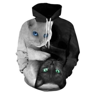 Planet Gates OHO-27 / XXXL Cute  Cat 3D Hoodies Galaxy Cats Prints Hooded Sweatshirt Cool Wolf/Lions/Tiger Hoodie Pullovers Drop Ship