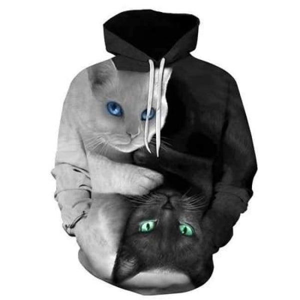 Planet Gates OHO-27 / XXXL Cute  Cat 3D Hoodies Galaxy Cats Prints Hooded Sweatshirt Cool Wolf/Lions/Tiger Hoodie Pullovers Drop Ship