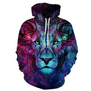 Planet Gates OHO-33 / XXXL Cute  Cat 3D Hoodies Galaxy Cats Prints Hooded Sweatshirt Cool Wolf/Lions/Tiger Hoodie Pullovers Drop Ship