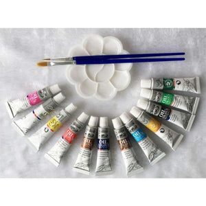 Planet Gates Oil Colors Paints Fine Painting Art Supplies 12 Colours 6 ML Tube Offer 2 Brush And 1 Palette  For Free