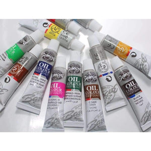 Planet Gates Oil Colors Paints Fine Painting Art Supplies 12 Colours 6 ML Tube Offer 2 Brush And 1 Palette  For Free