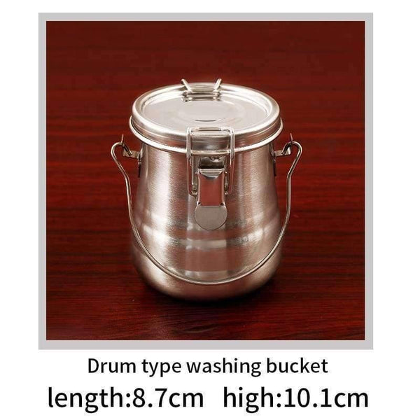 Planet Gates Oil Painting Brush Washing Bucket Wash Pen Barrel Cup Wash Brush Pot Stainless Steel Oil Paint Brush Washer Art Supplies