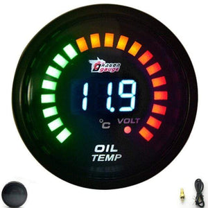 Planet Gates Oil Temp Gauge DRAGON GAUGE 2" 52mm Boost/Water Temp/Oil Temp/Oil Pressure/Tachometer/Volt/Air Fuel Ratio/EGT/Vacuum Meter Digital+Gauge Pods