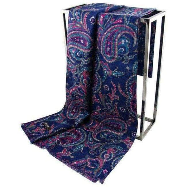Planet Gates OL01 2016 Winter Fashion Top Quality Pure Wool Scarf Double Faced Paisley Printed Cashmere Shawl Pashmina Wraps - Factory Outlet