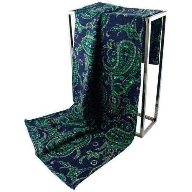 Planet Gates 2016 Winter Fashion Top Quality Pure Wool Scarf Double Faced Paisley Printed Cashmere Shawl Pashmina Wraps - Factory Outlet