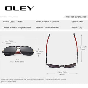 Planet Gates OLEY Brand Polarized Sunglasses Men New Fashion Eyes Protect Sun Glasses With Accessories Unisex driving goggles oculos de sol
