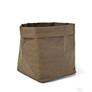 Planet Gates Olive Green / S Kraft Paper Storage Bags of Fruit and Vegetable Garlic Onion Plant Flower Pot Bag Basket Home Garden Storage Organization New