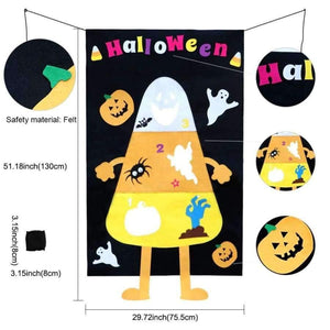 Planet Gates Olive Halloween Funny Games Festival Party Supplies Hanging Pumpkin Ghost Toss Game Educational Games Gift for Kids