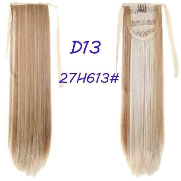 Planet Gates Ombre / 22inches / China 100g/piece 22 inch Long Ponytail Hair Extension Tail Hairpiece Straight Brown Synthetic Women's Hair High Temperature Fiber