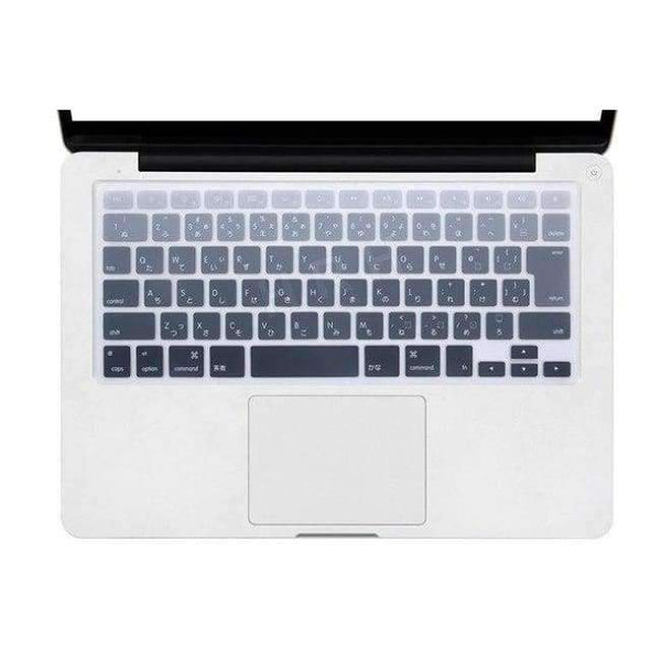 Planet Gates Ombre Gray HRH Ombre Rainbow Animal Japanese Silicone Keyboard Cover Protector Skin for Macbook Air13 Pro Retina13 15 17 Laptop Accessory