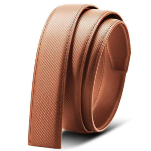 Fashion Automatic Buckle Multi-color Genuine Leather Belt Men's  Black Belts Cow Leather Belts For Men 3.5cm Width