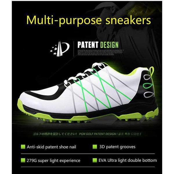 Planet Gates one / 7 PGM golf Microfiber Leather Summer Breathable Waterproof Patent men sport shoes Ultralight Anti-skid Sneakers Plus size