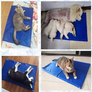 Planet Gates one color / 20x30CM Cooling Mat Pet Ice Pad Teddy Mattress Mat Small Large Cat Cushion Summer Keep Cool Bed Gel Pet Cooling Mat For Dogs XL XXL