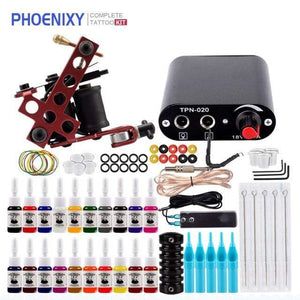Planet Gates One Machine20PC SetA Tattoo Kit Power Supply For Tattoo Machine Kit Pigments For Permanent Makeup Tattoo Set For Beginners Tattoo Machine Full Set