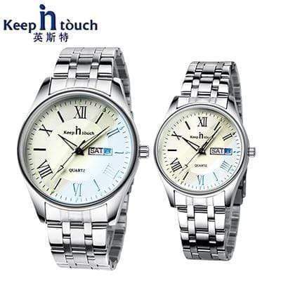 Planet Gates One pair White Couples Watch For Lovers Business Luxury Men and Women Wristwatches Quartz Waterpoof Calerdar Wedding Gifts