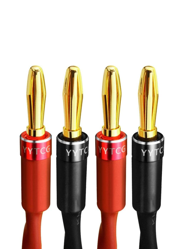 Planet Gates One pair YYTCG HiFi audio speaker cable high quality Pure copper diy speaker wire with banana plug Y plug