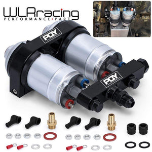 Planet Gates One piece Double hole fuel pump bracket with PQY logo + Two pieces 044 fuel pump OEM:0580 254 044 300LPH