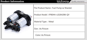 Planet Gates One piece Double hole fuel pump bracket with PQY logo + Two pieces 044 fuel pump OEM:0580 254 044 300LPH