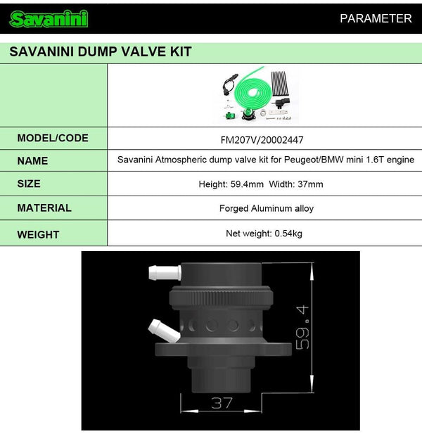 Planet Gates One Piece Forged Blow off valve For Peugeot 308 & Mini R56/57 Cooper and Citroen DS 5 1.6T engine!Aluminum Alloy!