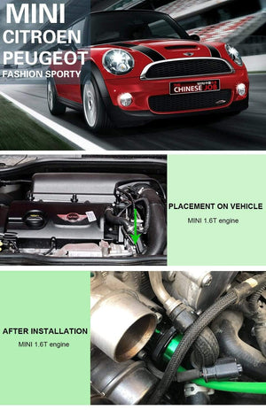 Planet Gates One Piece Forged Blow off valve For Peugeot 308 & Mini R56/57 Cooper and Citroen DS 5 1.6T engine!Aluminum Alloy!