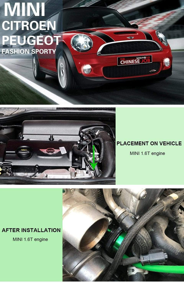 Planet Gates One Piece Forged Blow off valve For Peugeot 308 & Mini R56/57 Cooper and Citroen DS 5 1.6T engine!Aluminum Alloy!