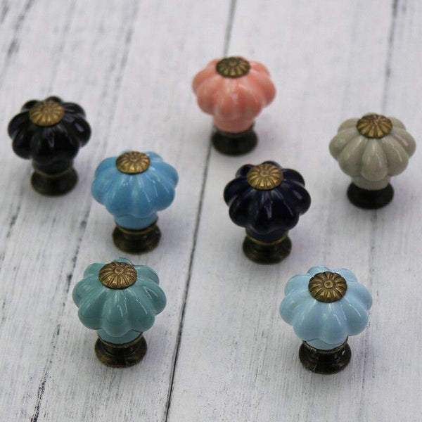 One Piece Small/Large Pumpkin cabinet knob door handles furniture Dresser drawer handle Pulls