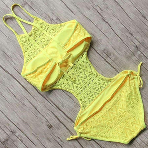 Planet Gates One pieces swimsuit women sexy swimwear female hollow monokini black bathing suit pad swimming suit solid bodysuit 2018