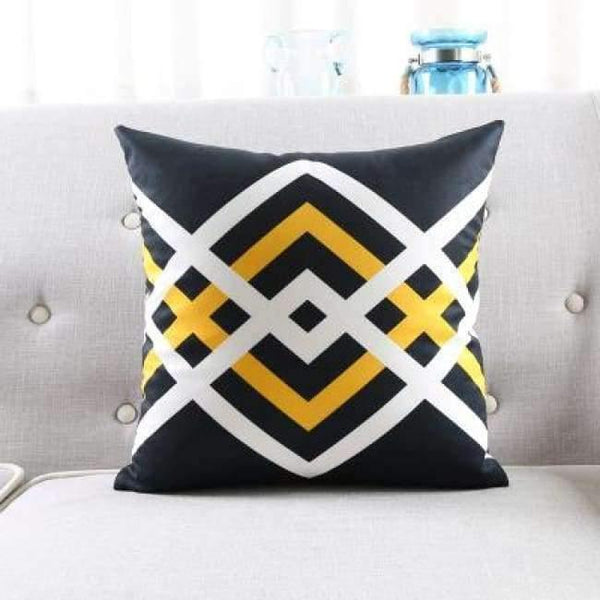 Planet Gates one side print / A 45x45cm Cushion Cover Geometric Cushion Yellow Decorative Pillows Black Velvet Cushions Cover Home Decor Pillow For Sofa