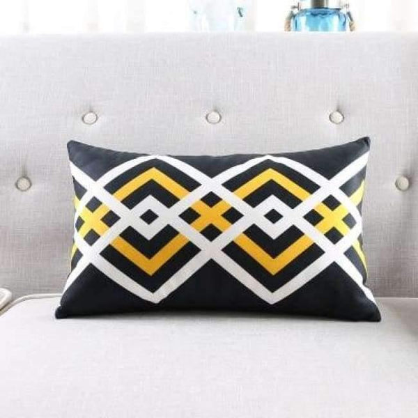 Planet Gates one side print / E 30x50cm Cushion Cover Geometric Cushion Yellow Decorative Pillows Black Velvet Cushions Cover Home Decor Pillow For Sofa