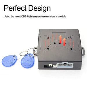 Planet Gates One Start Stop Button Start Engine Keyless Entry for Universal 12v Vehicle RFID Lock Auto Car Start System
