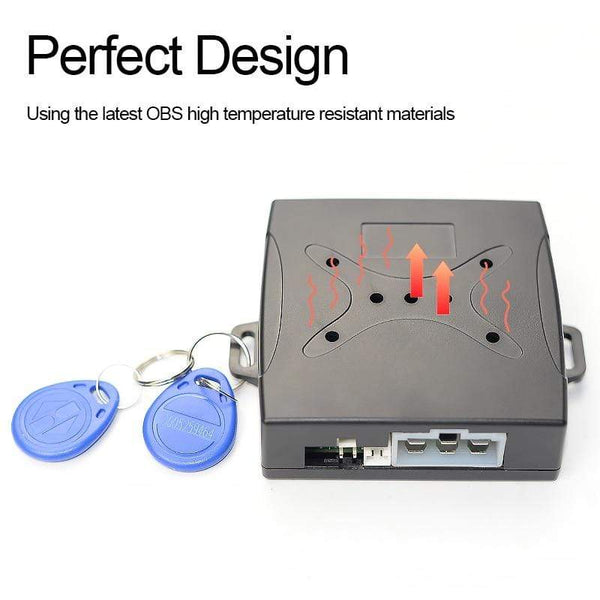 Planet Gates One Start Stop Button Start Engine Keyless Entry for Universal 12v Vehicle RFID Lock Auto Car Start System