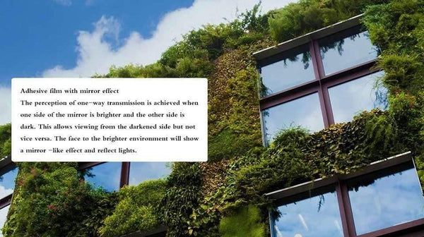 One Way Mirror Window Film Thermal insulation, UV protection, privacy protection Solar film