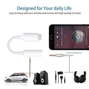 Planet Gates Only Audio Line For Lightning to 3.5mm Headphone Jack Adapter 3.5mm Jack Audio Cable Line Headphone Speaker Wire Line Aux Cord For iPhone (A1213
