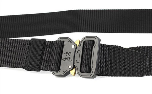 Planet Gates only belt / 125cm Military Nylon Belt Men Army Style Belt Automatic Metal Buckle Cinturon Quality SWAT Waist Strap Hunting