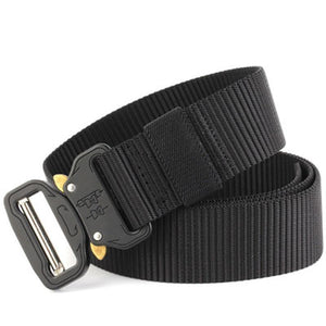 Planet Gates only belt / 125cm Military Nylon Belt Men Army Style Belt Automatic Metal Buckle Cinturon Quality SWAT Waist Strap Hunting