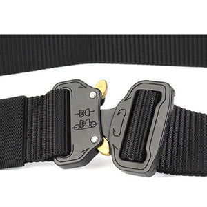 Planet Gates only belt / 125cm Military Nylon Belt Men Army Style Belt Automatic Metal Buckle Cinturon Quality SWAT Waist Strap Hunting