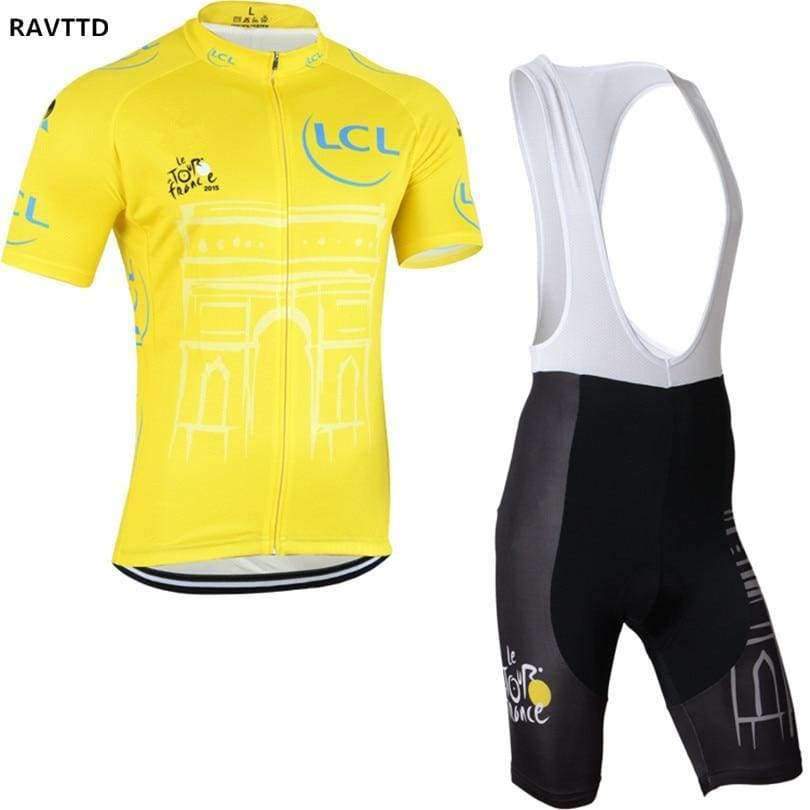 Planet Gates only bib shorts / S Tour De France Team Short sleeve Cycling jersey Maillot Ciclismo Cycling Clothing ropa ciclismo Sports Clothing